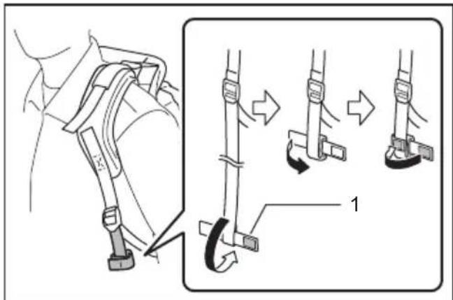 MAKITA EB5300TH - Adjusting shoulder strap - 4