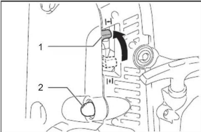 MAKITA EB5300TH - Lorsque le moteur est froid ou après avoir fait le plein (démarrage à froid) - 3