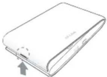 TP-LINK M7300 - Install the SIM Card and Battery - 1
