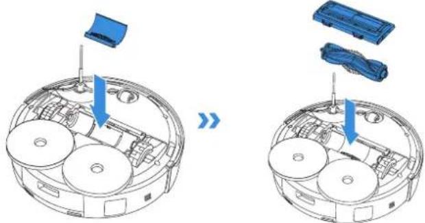ECOVACS DEEBOT MINI - Rengora huvudborsten - 4