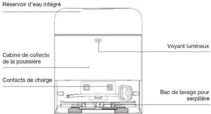 ECOVACS DEEBOT MINI - Station OMNI (vue de face) - 1