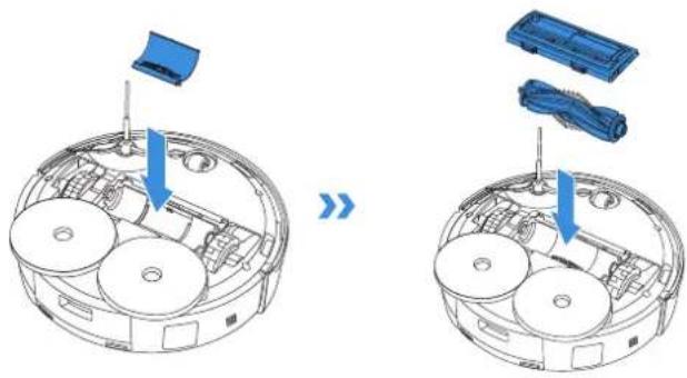 ECOVACS DEEBOT MINI - Manutenzione della spazzola principale e della spazzola laterale - 4