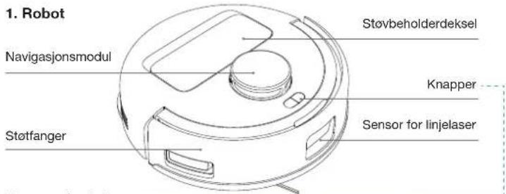 ECOVACS DEEBOT MINI - Produktdiagram - 1