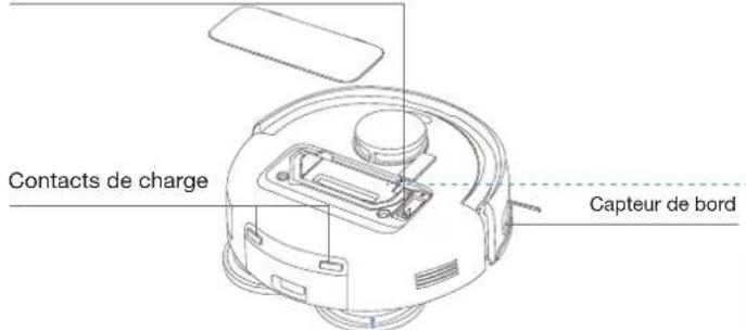 ECOVACS DEEBOT MINI - Intérieur du robot (sous le couvercle du bac à poussière) - 1