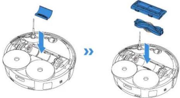 ECOVACS DEEBOT MINI - Huolla pääharja ja sivuharja - 4