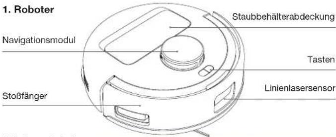 ECOVACS DEEBOT MINI - Produktdiagramm - 1