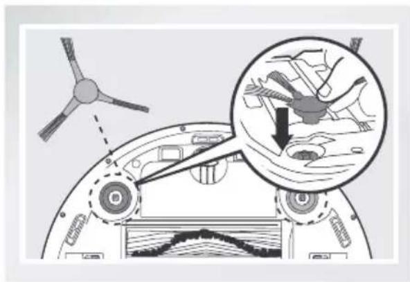 ECOVACS DEEBOT OZMO 610 - Installation des brosses latérales - 1
