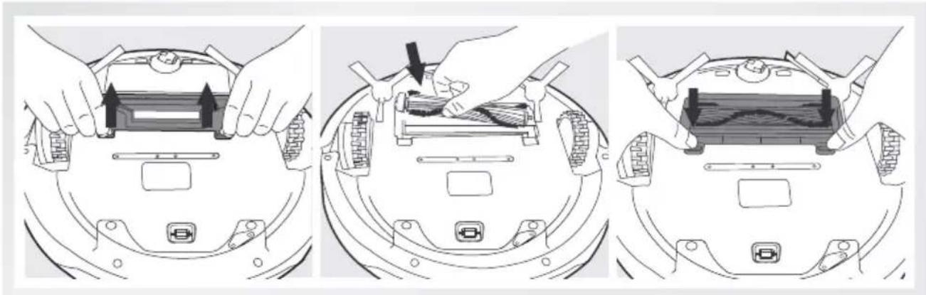 ECOVACS DEEBOT OZMO 610 - Installazione dell'opzione spazzola principale - 1