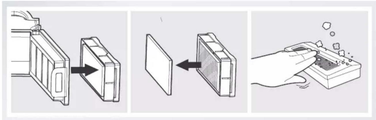 ECOVACS DEEBOT OZMO 610 - Réservoir à poussière et filtres - 2