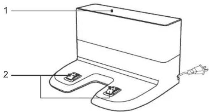 ECOVACS DEEBOT OZMO 610 - Contenu de l'emballage et spécifications techniques - 2