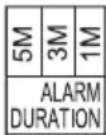Schwaiger HG2000 532 - Setting the alarm duration - 1