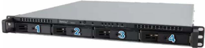 SYNOLOGY RackStation RS818RP+ - Installation des disques - 6