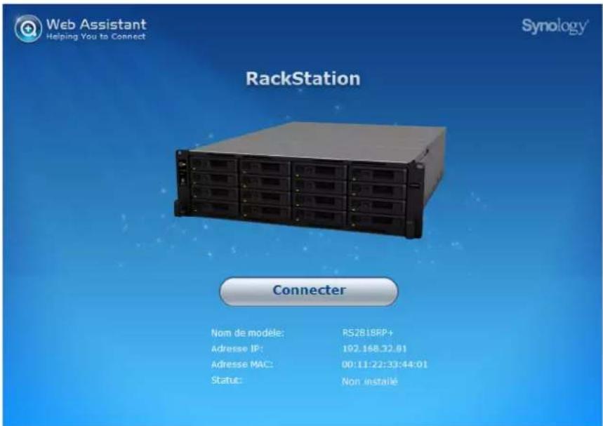 SYNOLOGY RS2818RP+ - Installation de DSM avec Web Assistant - 1