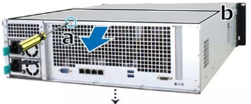 SYNOLOGY RS2818RP+ - Pour installer le module de mémoire : - 1