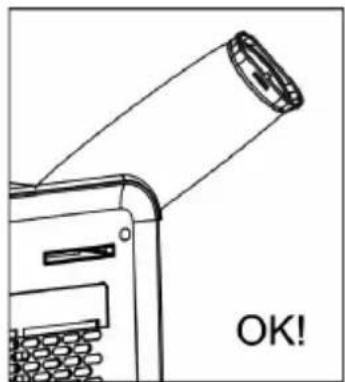 Sonnenkönig Fresco 700 - Gebrauch des gerätes mit endanschluss für fenster Schließen Sie an das Endstück den Endanschluss (4). - 3