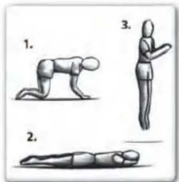 EXIT Elegant Premium - TECHNIQUE AVANCEE 2 : Mains et genoux en tomber plat-ventre - 1