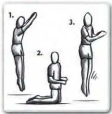 EXIT Elegant Premium - TECHNIQUE DE BASE 2 : l'atterrissage sur les genoux - 1