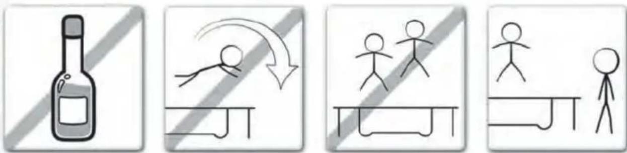 EXIT Elegant Premium - VORSICHTSMASSNAHMANFURDEN GEBRAUCH DES TRAMPOLINS - 1