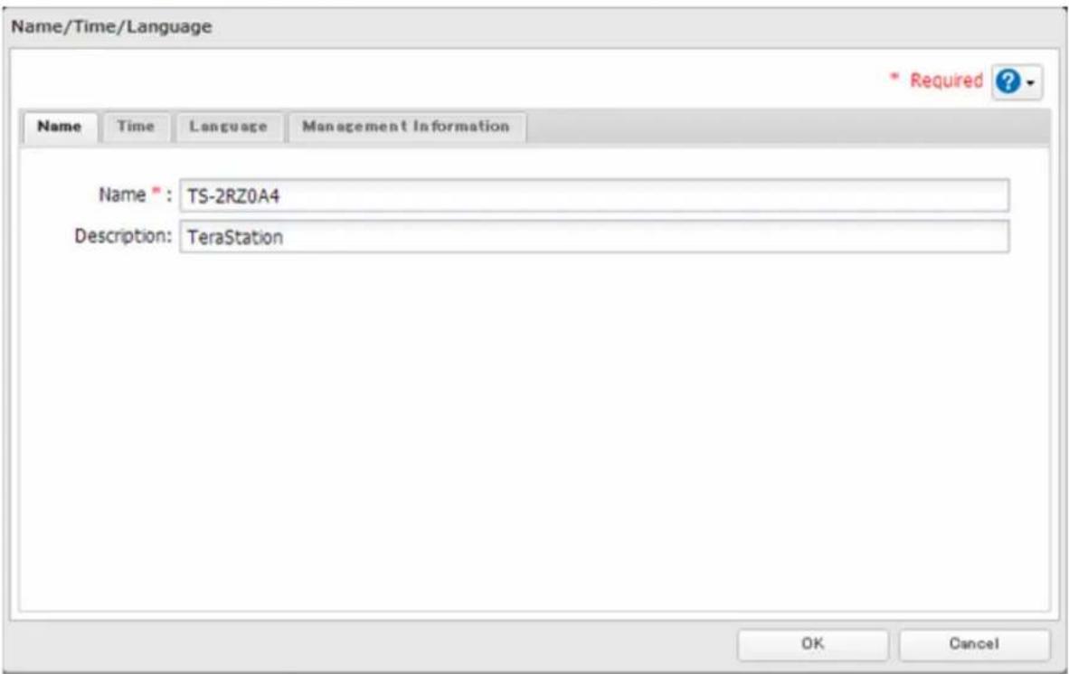 BUFFALO TeraStation TS7120r - Nom, date, heure et langue - 5
