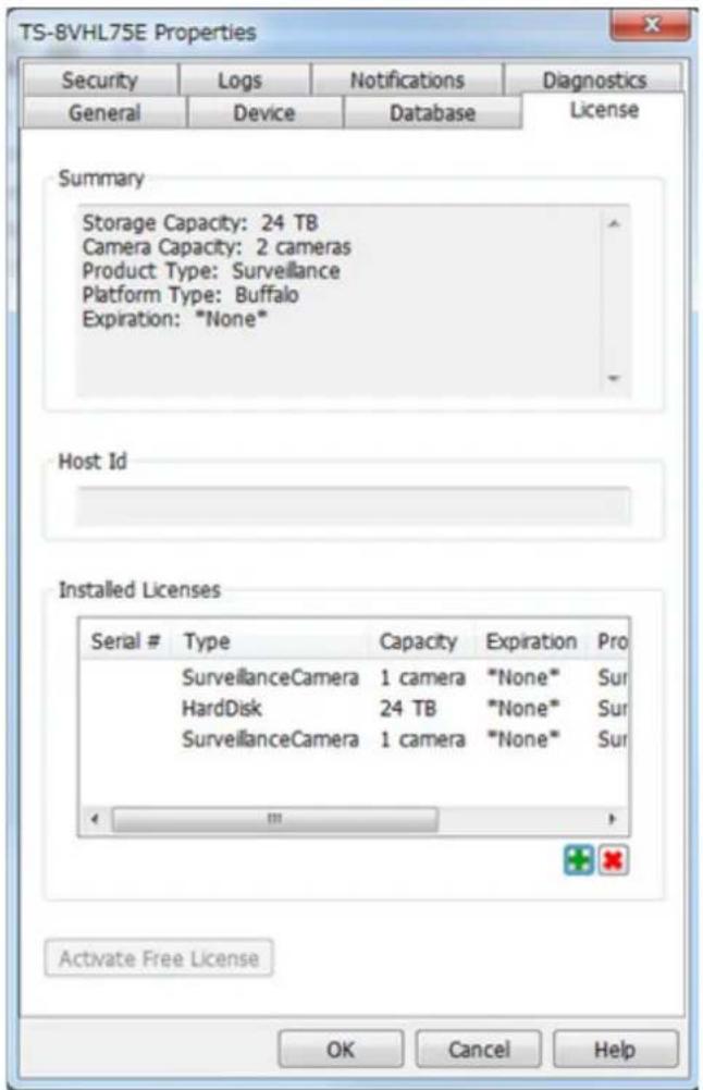 BUFFALO TeraStation TS7120r - Vérifiez que la nouvelle licence a bien été ajoutée dans "Installed License". - 1