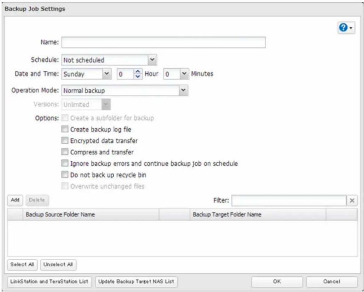 BUFFALO TeraStation TS7120r - Cliquez sur [Create New Job (Créer une tâche)]. - 2