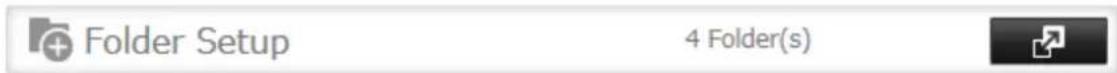 BUFFALO TeraStation TS7120r - Cliquez sur "Folder Setup (Configuration des dossiers)". - 1