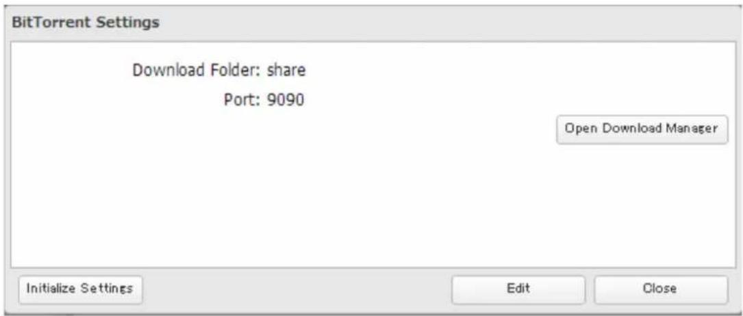 BUFFALO TeraStation TS7120r - Chapitre 7 BitTorrent - 6