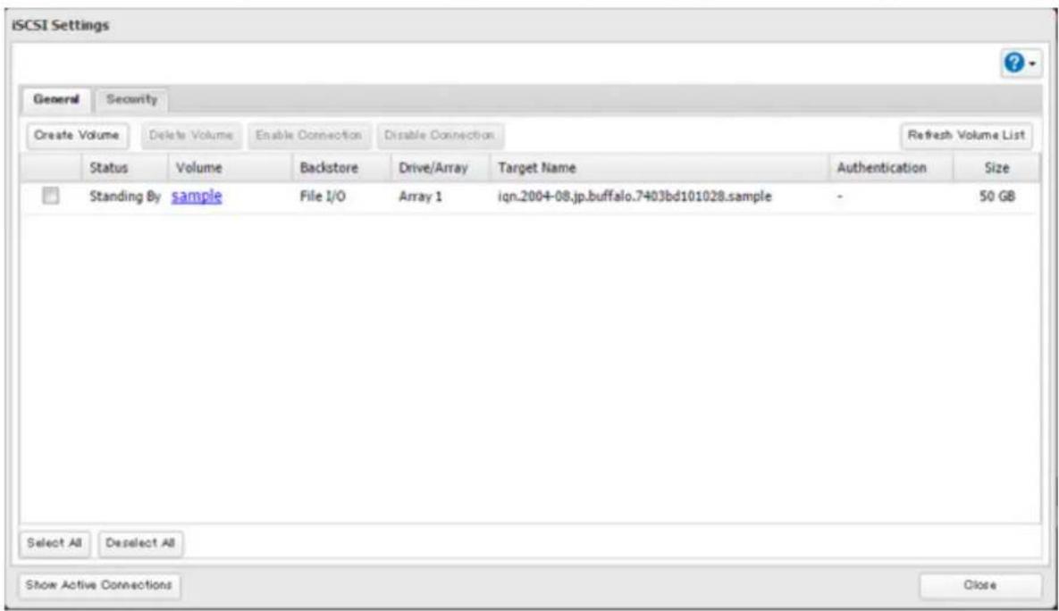 BUFFALO TeraStation 5810DN - Cliquez sur « iSCSI ». - 2