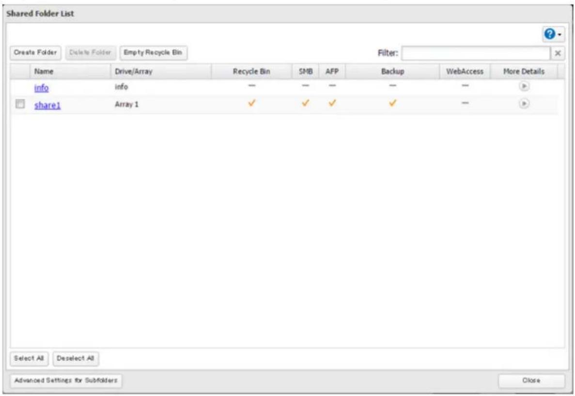 BUFFALO TeraStation 5810DN - Folder Setup - 2