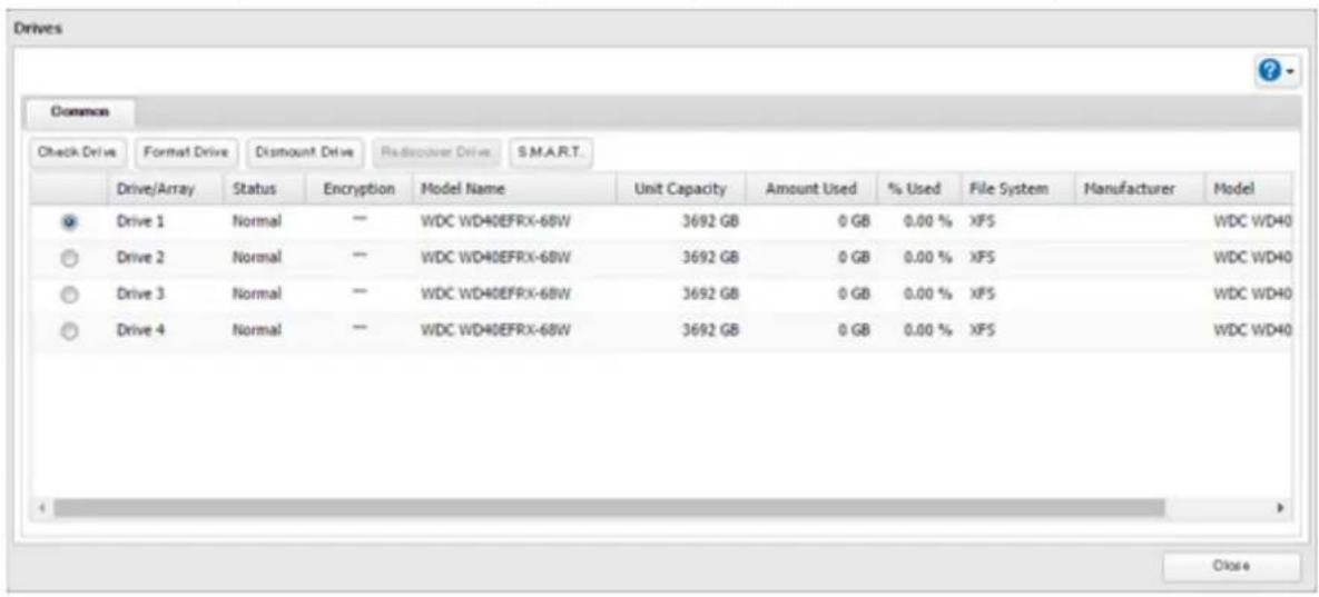 BUFFALO TeraStation 5810DN - Vérification des disques durs - 3