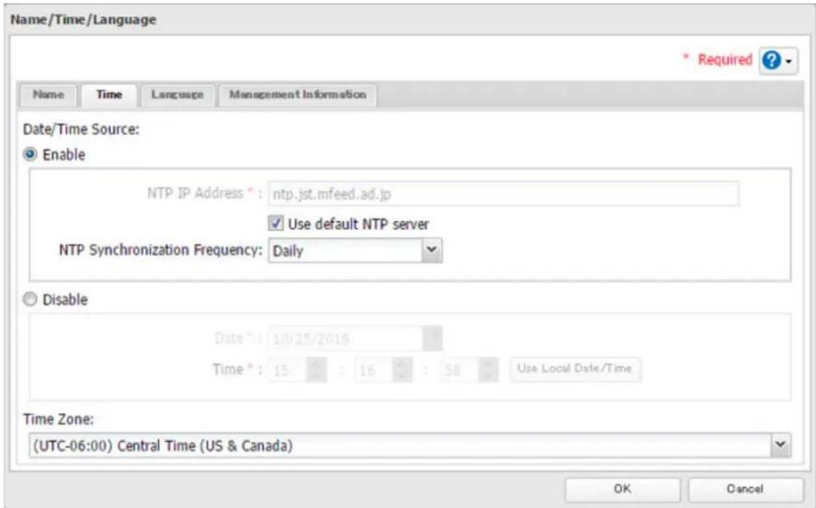 BUFFALO TeraStation 5810DN - Name/Time/Language - 3