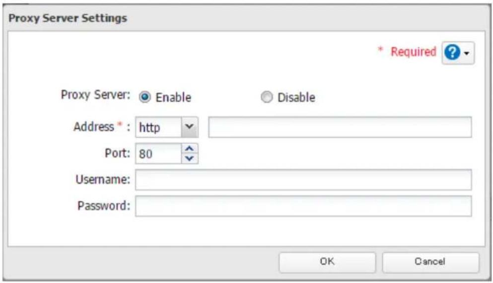 BUFFALO TeraStation 5810DN - Activez « Serveur proxy (Proxy Server) ». - 1