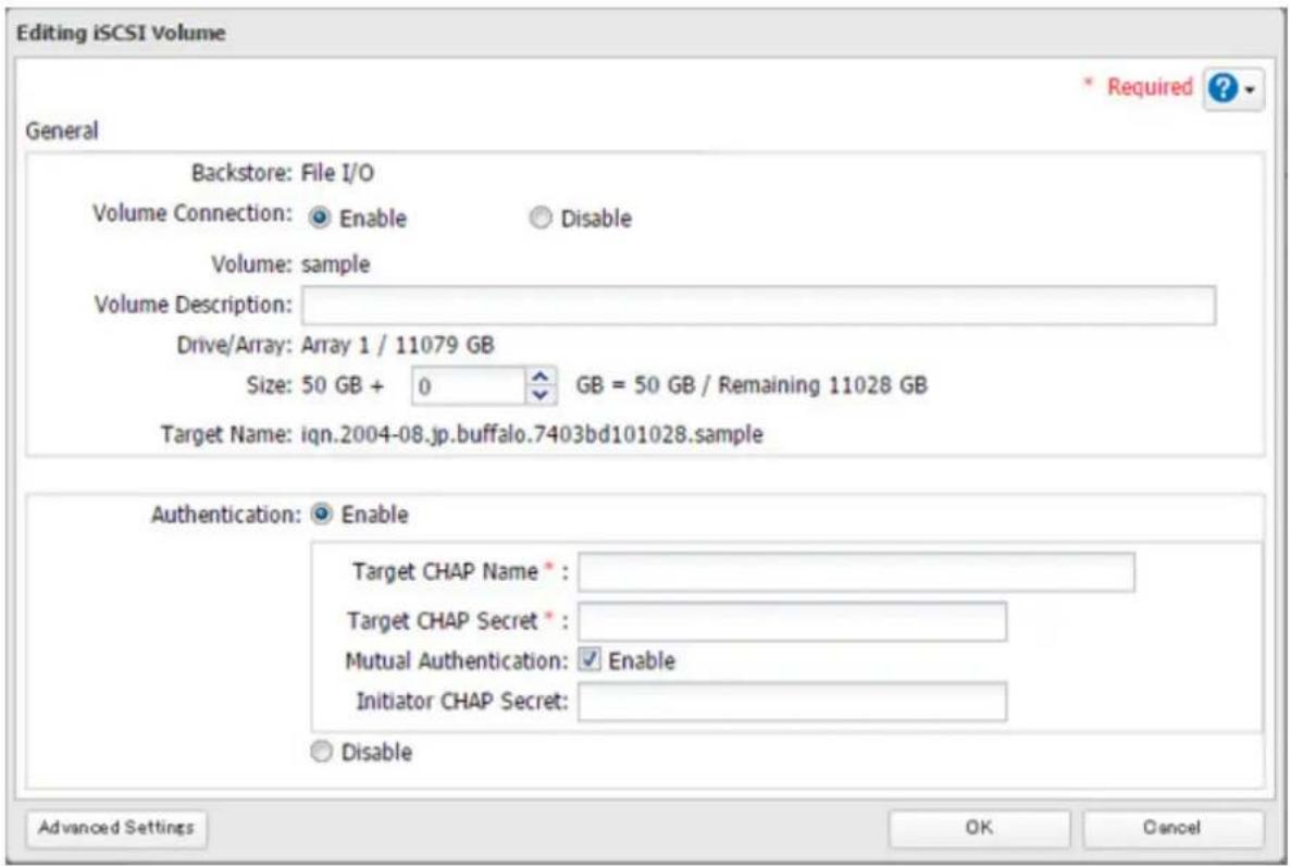BUFFALO TeraStation 5810DN - Configuration des restrictions d'accès à des volumes individuels - 3