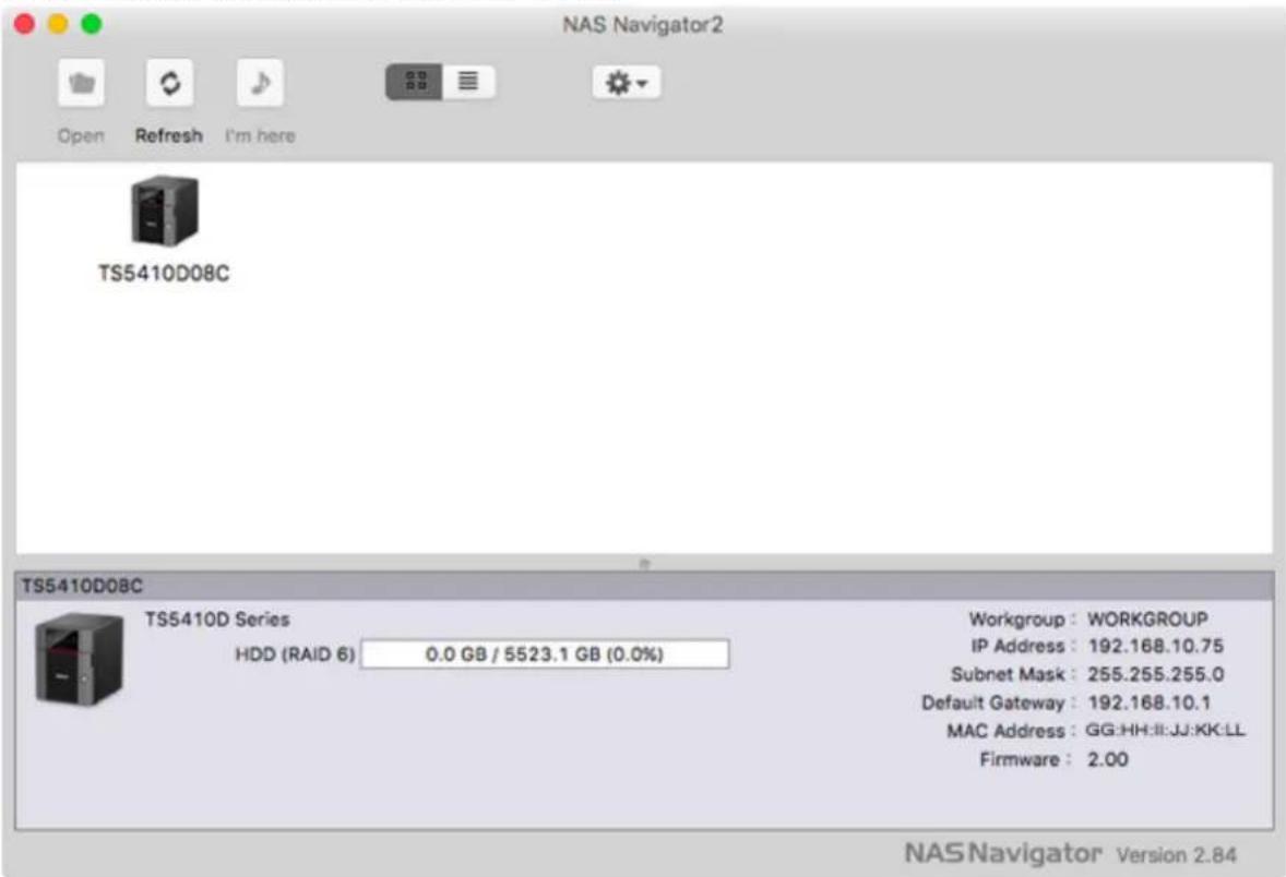 BUFFALO TeraStation 5810DN - NAS Navigator2 pour Mac - 2