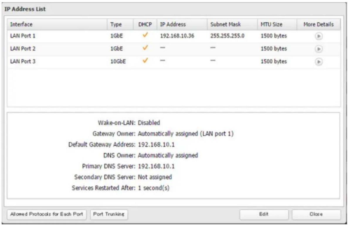 BUFFALO TeraStation 5810DN - Modification de l'adresse IP - 3