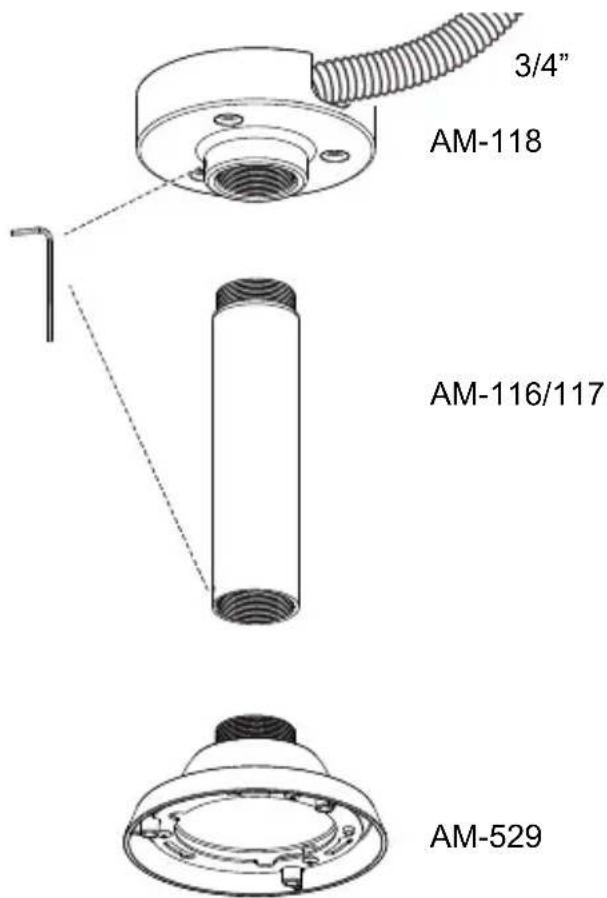Vivotek SD9364EH - Pendant Mount - 1