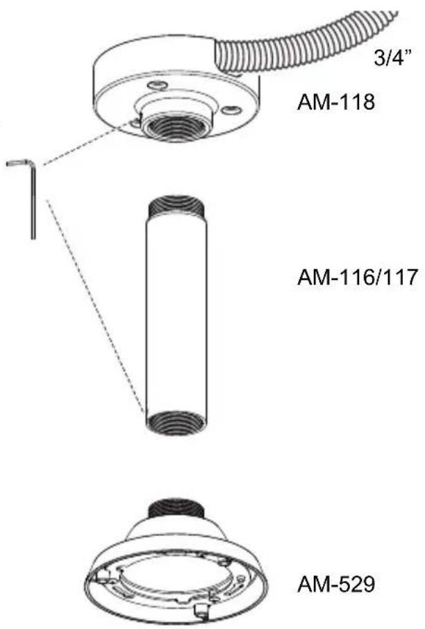 Vivotek SD9364EH - Soporte colgante - 1