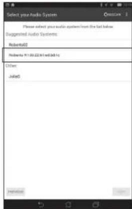 ROBERTS R1 - Étape 3 - Confi guration du nouveau système audio - Appareil Android - 2