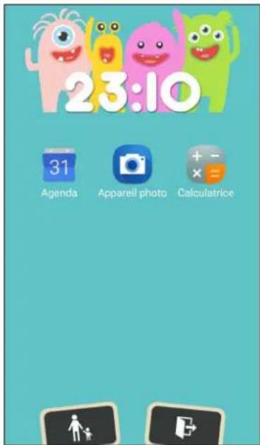 23:10 Agenda Appareil photo Calculatrice
