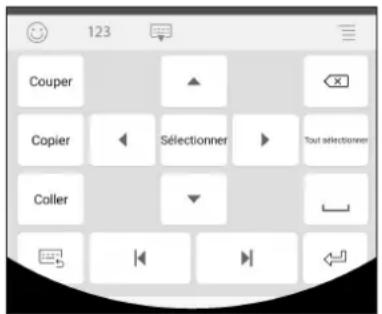 123 Couper Copier Coler Sélectionner Tout sélectionner