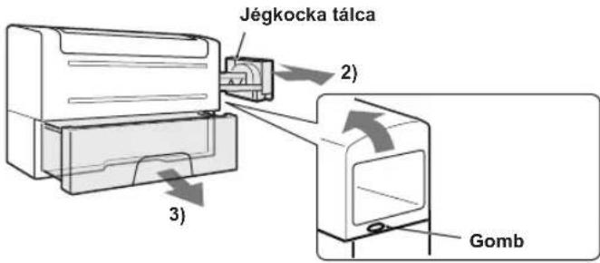 SHARP SJXG690GSL - Az ajtóba szerelt jégkocka készítő tisztítása - 2