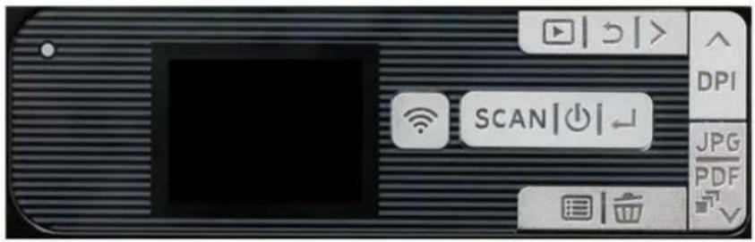 IRIS IRIScan Book 5 WiFi - Présentation des boutons du scanner - 1