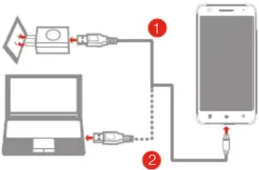 LENOVO Vibe C2 - Carregar a bateria - 1