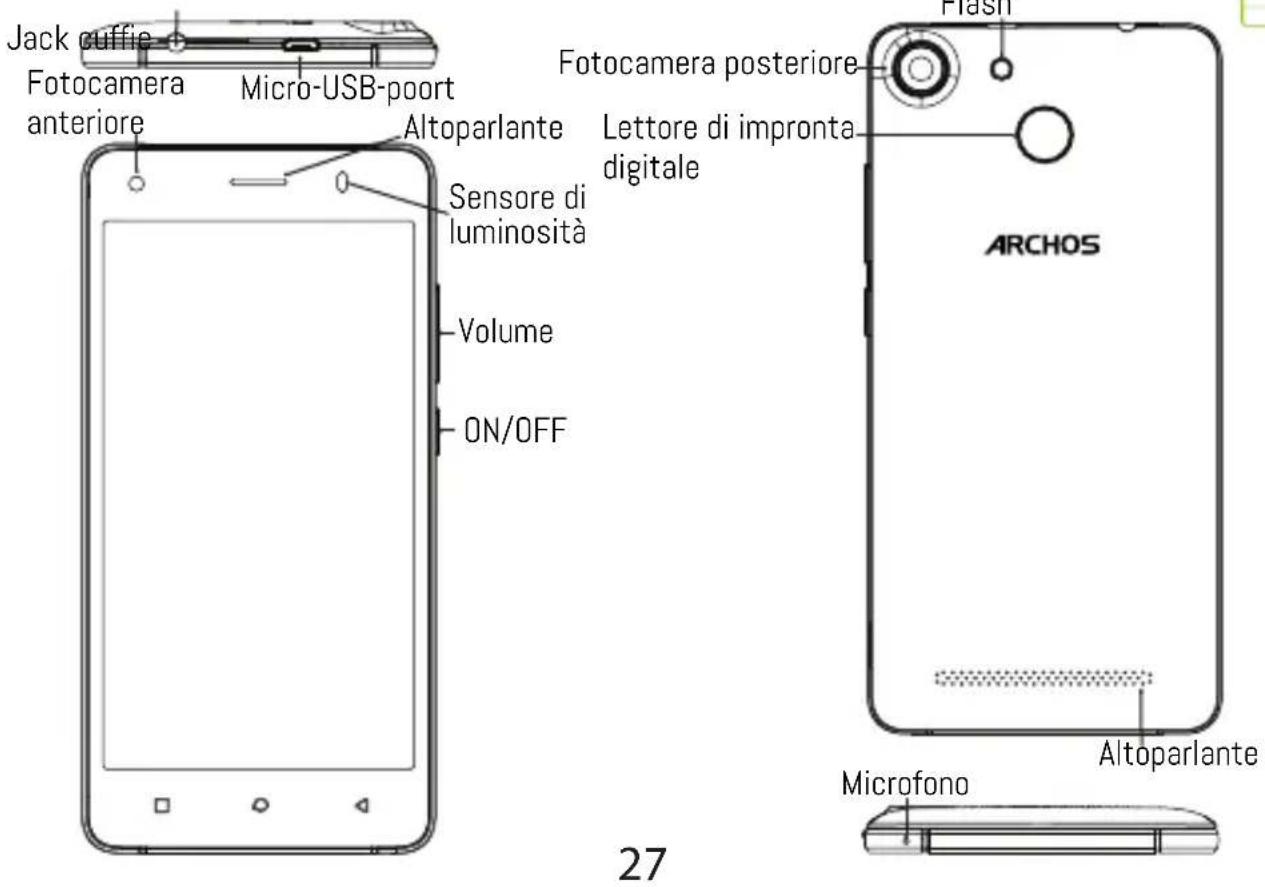 ARCHOS 50b Cobalt - Descrizione del dispositivo - 1