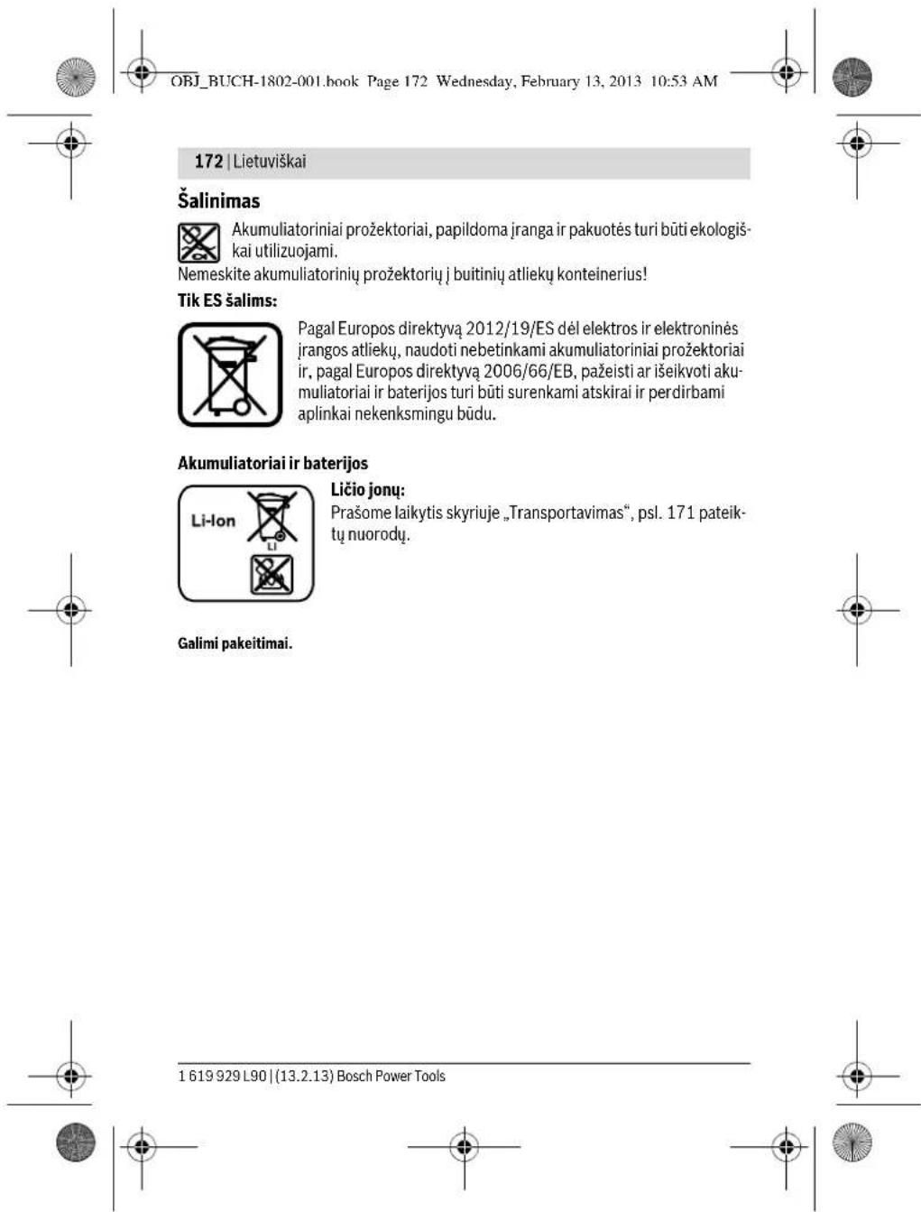 BOSCH EasyLamp 12 - Transportavimas - 2