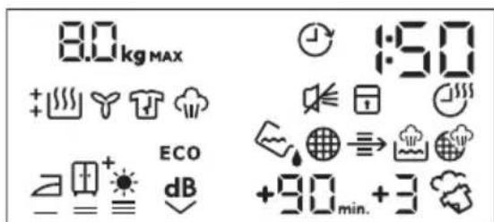 ELECTROLUX TWSL5E300 - Affichage - 1