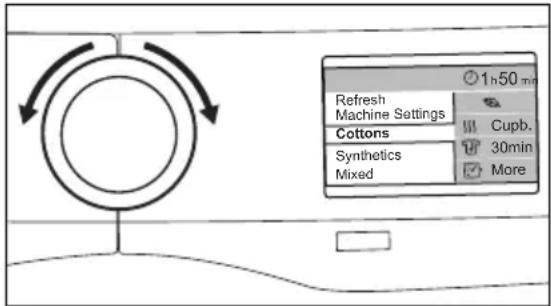 ELECTROLUX TWSL6IE300 - Réglage d'un programme - 1