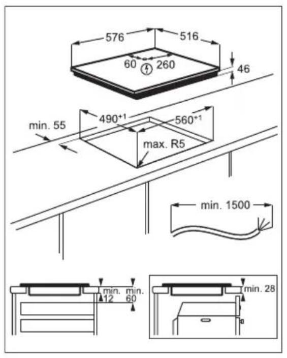AEG IKB64431XB - Instalácia - 2