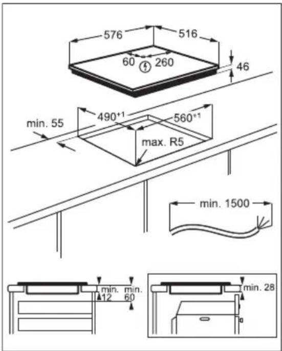 AEG IKB64431XB - Montering - 2