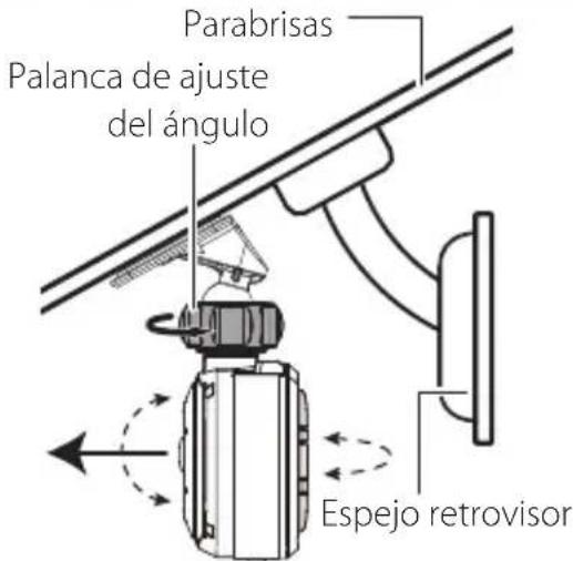 KENWOOD DRV410 - Ajuste el ángulo de instalación del dispositivo y colque el dispositivo en su situó. - 2